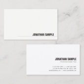 Professionele, moderne, minimale legant Fine Visitekaartje (Voorkant / Achterkant)