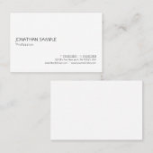 Professionele, moderne, minimale legante Sjabloon Visitekaartje (Voorkant / Achterkant)