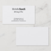 Professionele moderne minimale openbare aanklager visitekaartje (Voorkant / Achterkant)