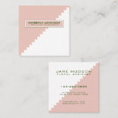 Professionele, moderne, minimale Sjabloon Vierkante Visitekaartje (Voorkant / Achterkant)