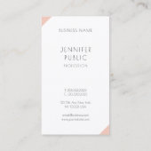 Professionele, moderne, minimale Sjabloon Visitekaartje (Achterkant)