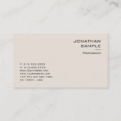 Professionele, moderne, minimale Sjabloon Visitekaartje (Achterkant)