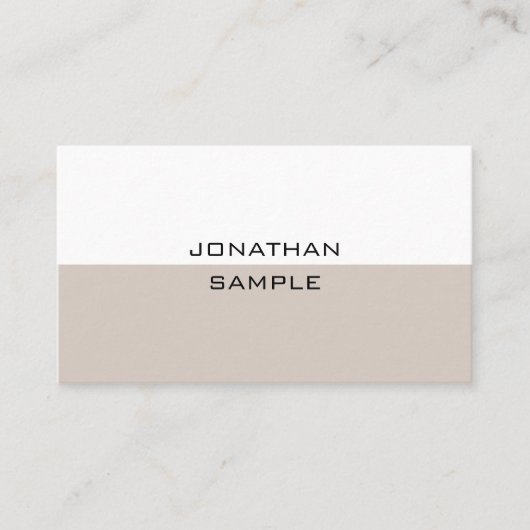 Professionele, moderne, minimale Sjabloon Visitekaartje (Voorkant)