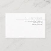 Professionele, moderne, minimale Sjabloon Visitekaartje (Achterkant)