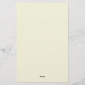 Professionele moderne minimalistische beige kleur briefpapier (Achterkant)