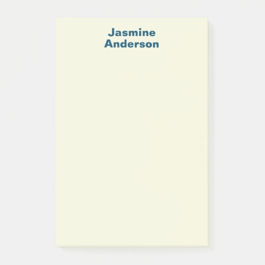 Professionele moderne minimalistische beige kleur post-it® notes (Voorkant)