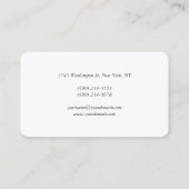 Professionele, moderne minimalistische bovenzijde visitekaartje (Achterkant)