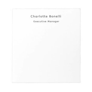 Professionele Moderne Minimalistische Eenvoud Notitieblok