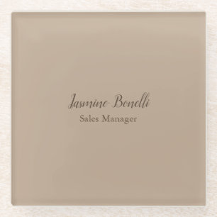 Professionele, moderne minimalistische glazen onderzetter