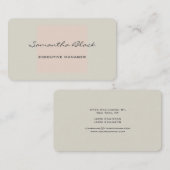 Professionele, moderne minimalistische handschrift visitekaartje (Voorkant / Achterkant)