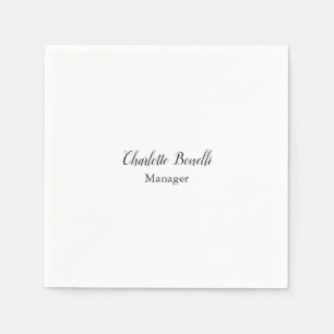 Professionele Moderne Minimalistische Handschriftn Servet