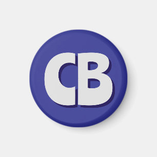 Professionele moderne minimalistische Initialen vo Magneet