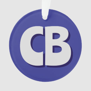 Professionele moderne minimalistische Initialen vo Ornament