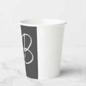 Professionele moderne minimalistische Initialen vo Papieren Bekers (Links)