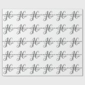 Professionele moderne minimalistische monogrammen cadeaupapier (Vlak)