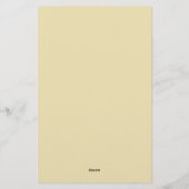 Professionele moderne minimalistische pastel beige briefpapier (Achterkant)