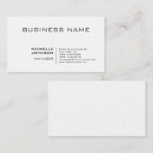 Professionele, moderne minimalistische Premium Lin Visitekaartje (Voorkant / Achterkant)