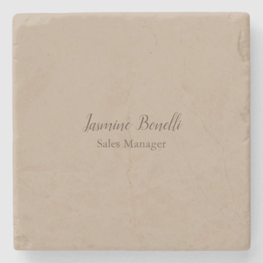 Professionele, moderne minimalistische stenen onderzetter (Voorkant)