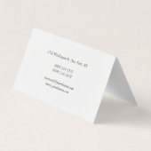 Professionele, moderne minimalistische visitekaartjes (Achterkant)