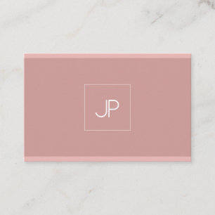 Professionele Moderne Monogram Elegant Eenvoudig Visitekaartje