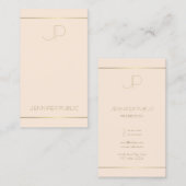 Professionele moderne monogram Elegant Sjabloon Visitekaartje (Voorkant / Achterkant)