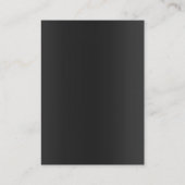 Professionele Moderne Monogram Grijze Kleur Visitekaartje (Achterkant)