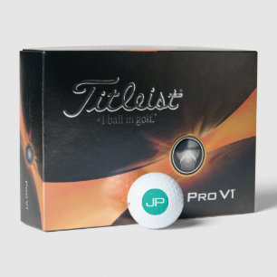 Professionele Moderne Monogram Titleist Pro V1 Bla Golfballen