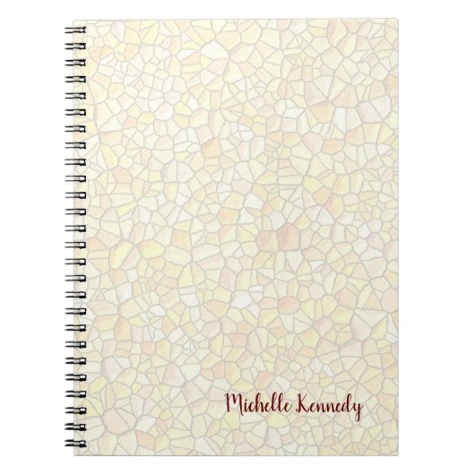 Professionele Moderne Mozaïek Ontwerp Minimalist Notitieboek (Voorkant)