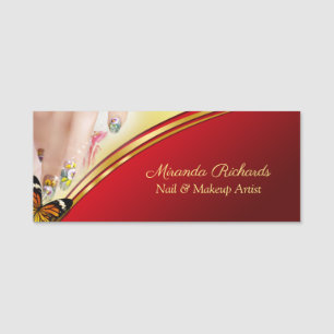 Professionele moderne Nail Art Makeup Artiest Naamplaatje