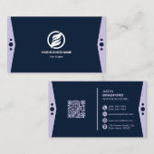 Professionele moderne QR-code Aangepast aangepast Visitekaartje (Voorkant / Achterkant)