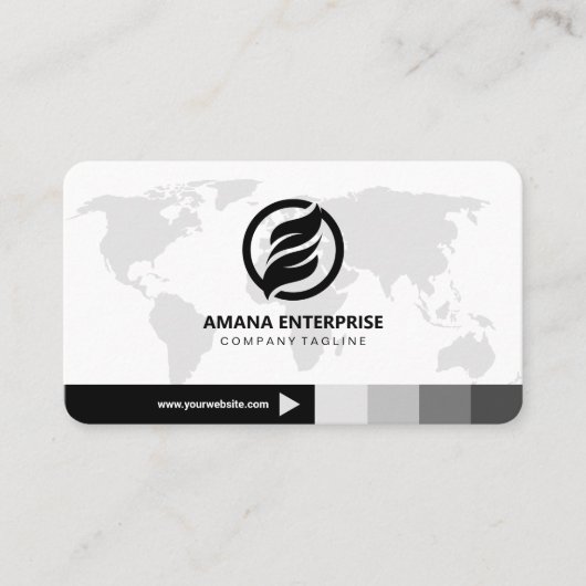 Professionele moderne QR-code, aangepast Visitekaartje (Voorkant)