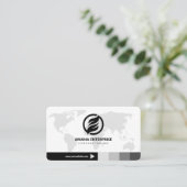 Professionele moderne QR-code, aangepast Visitekaartje (Staand voorkant)