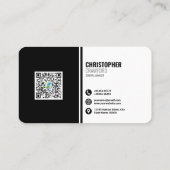 Professionele moderne QR-code, aangepast Visitekaartje (Achterkant)