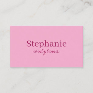 Professionele Moderne Roze Elegante Trendy Meisjes Visitekaartje