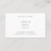 Professionele, moderne, stijlvolle, elegante ontwe visitekaartje (Achterkant)