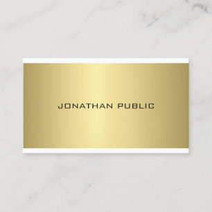 Professionele, moderne, stijlvolle, gouden look el visitekaartje