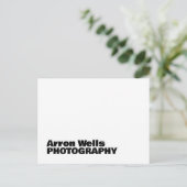 Professionele moderne vet typografie QR-code Briefkaart (Staand voorkant)