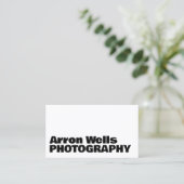 Professionele moderne vet typografie QR-code Visitekaartje (Staand voorkant)