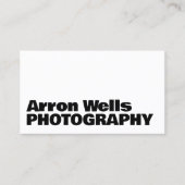 Professionele moderne vet typografie QR-code Visitekaartje (Voorkant)