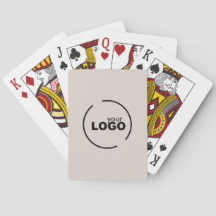 Professionele, moderne zakelijke Logo beige Pokerkaarten