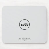 Professionele moderne zakelijke Logo grijs Muismat (Voorkant)