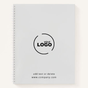 Professionele moderne zakelijke Logo grijs Notitieboek