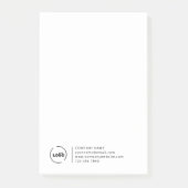 Professionele moderne zakelijke Logo Post-it® Notes (Voorkant)