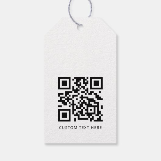 Professionele moderne zakelijke Logo QR-code Cadeaulabel (Achterkant)