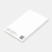 Professionele moderne zakelijke Logo QR-code Post-it® Notes (Schuin)