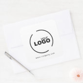 Professionele moderne zakelijke Logo Vierkante Sticker (Envelop)