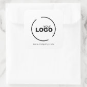 Professionele moderne zakelijke Logo Vierkante Sticker (Tas)