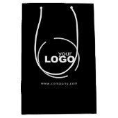 Professionele, moderne zakelijke Logo zwart Medium Cadeauzakje (Voorkant)