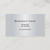 Professionele, moderne, zilvercomputer repareren visitekaartje (Achterkant)