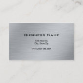 Professionele, moderne, zilvercomputer repareren visitekaartje (Achterkant)